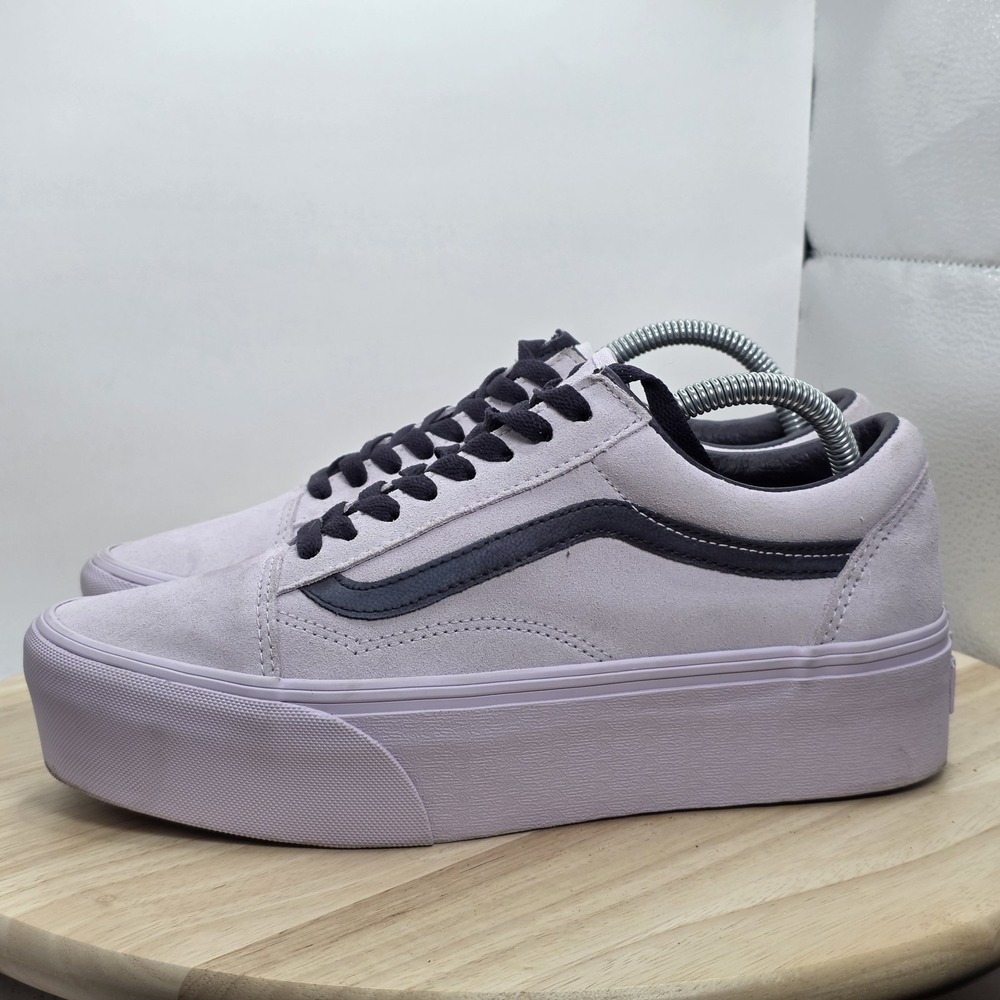 Women's Size 9.5 - Vans Old Skool Platform Lilac‎ Platform Shoes Sneakers LNC